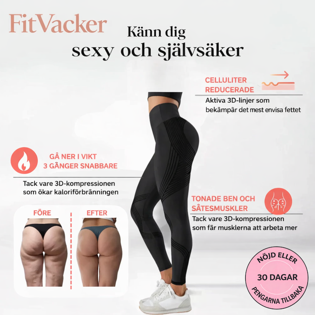 Fitvacker 3D-leggings – Forma din silhuett utan ansträngning